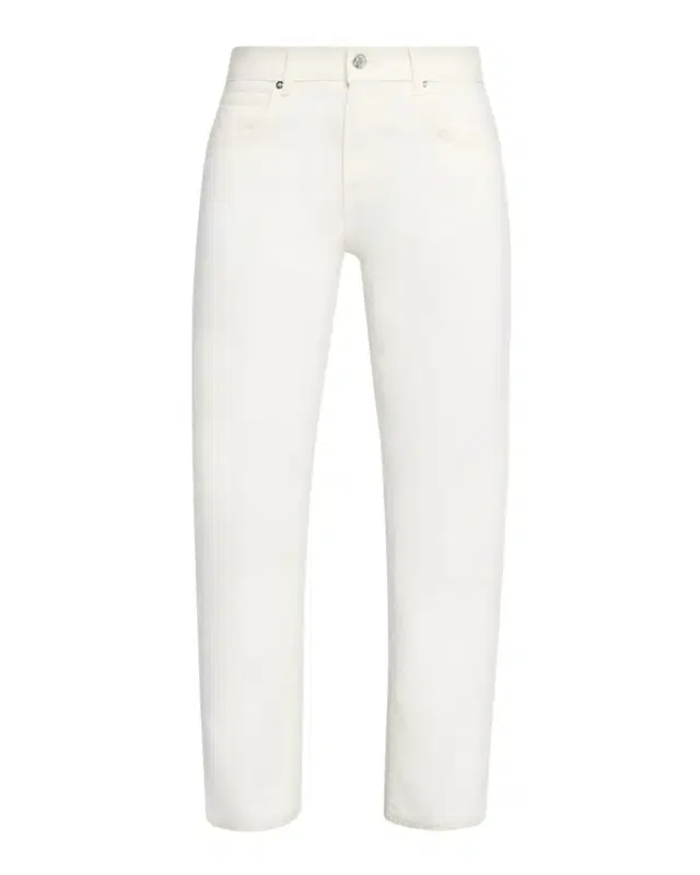 Nili Lotan Lorimer Low-Rise Straight-Leg Crop Jeans