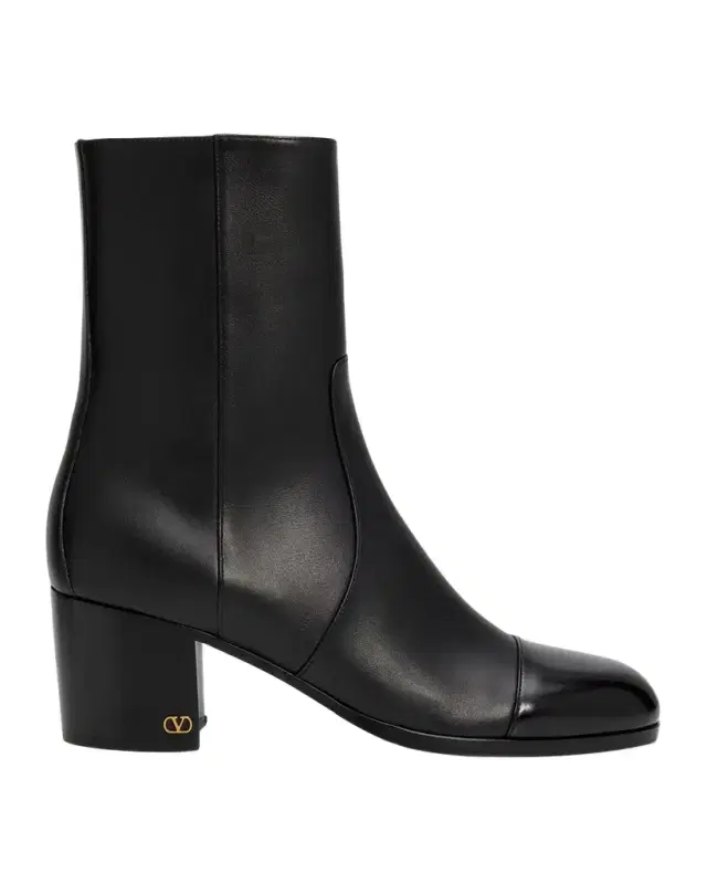 60mm Zimmy Leather Ankle Boots