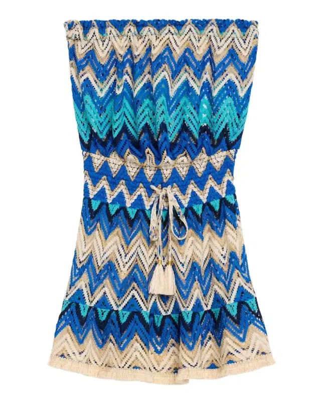 Ramy Brook Chevron Lauryn Mini Dress Coverup