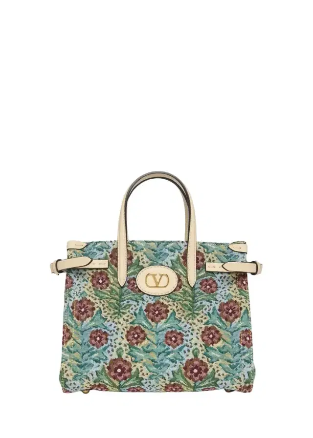 Valentino Garavani Antibes Small Floral Woven Tote Bag