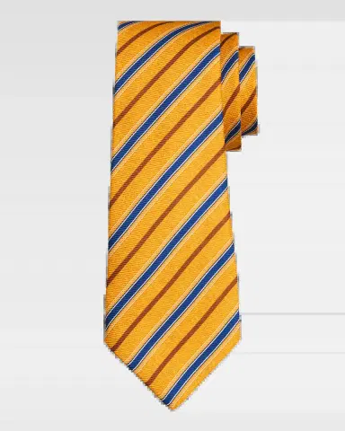 Kiton Men's Silk Multi-Stripe 7-Fold Tie | Thumbnail 2