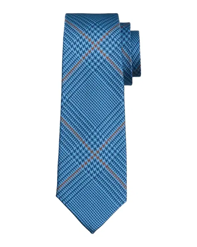 Men's Silk Glen Plaid 7-Fold Tie Men's Silk Glen Plaid 7-Fold Tie