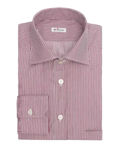 Kiton Men's Striped Cotton Shirt | Thumbnail 1