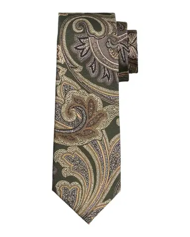 Kiton Men's Silk Maxi-Paisley 7-Fold Tie | Thumbnail 1 Kiton Men's Silk Maxi-Paisley 7-Fold Tie | Thumbnail 1