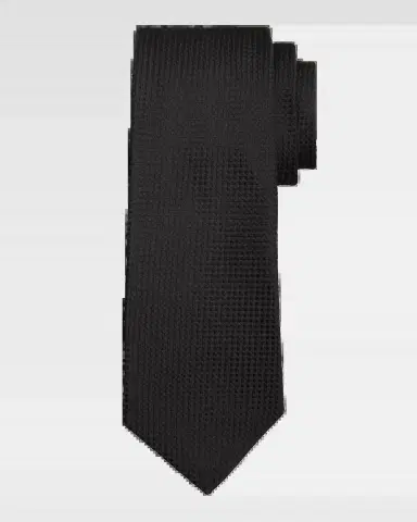 Kiton Men's Silk Tonal Micro-Jacquard 7-Fold Tie | Thumbnail 2