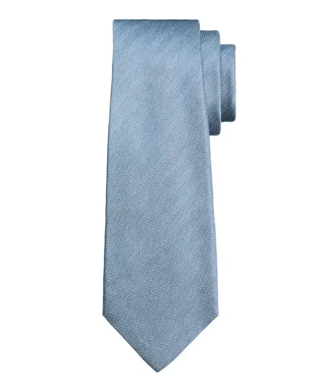 Kiton Men's Silk Herringbone 7-Fold Tie