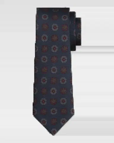 Kiton Men's Silk Medallion 7-Fold Tie | Thumbnail 2