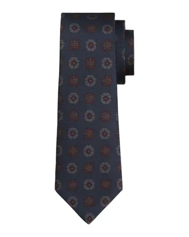 Kiton Men's Silk Medallion 7-Fold Tie | Thumbnail 1