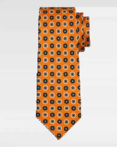 Kiton Men's Silk Floral 7-Fold Tie | Thumbnail 2