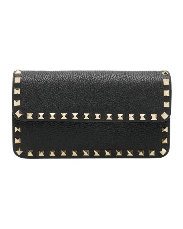 Rockstud Leather Wallet