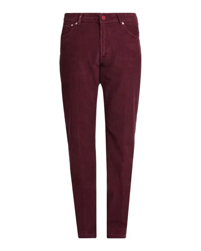Kiton Men's Cotton-Blend Corduroy Slim-Fit Trousers