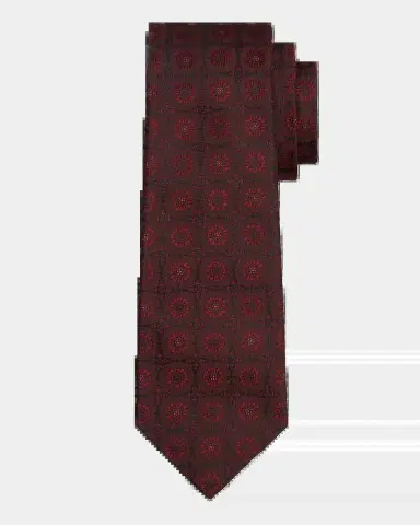 Kiton Men's Silk Medallion 7-Fold Tie | Thumbnail 2
