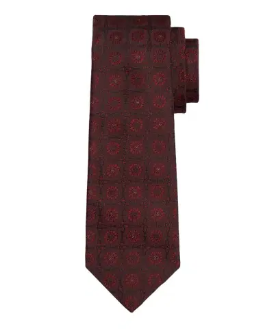 Kiton Men's Silk Medallion 7-Fold Tie | Thumbnail 1