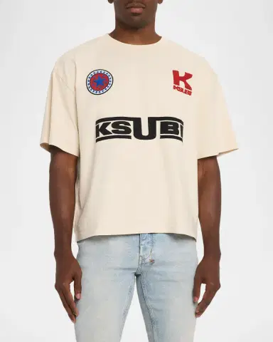 Ksubi Men's Zoom Ekcess Embroidered Cotton T-Shirt | Thumbnail 4