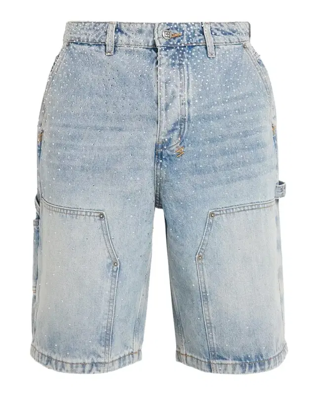 Ksubi Men's Maxx Operator Embellished Denim Shorts