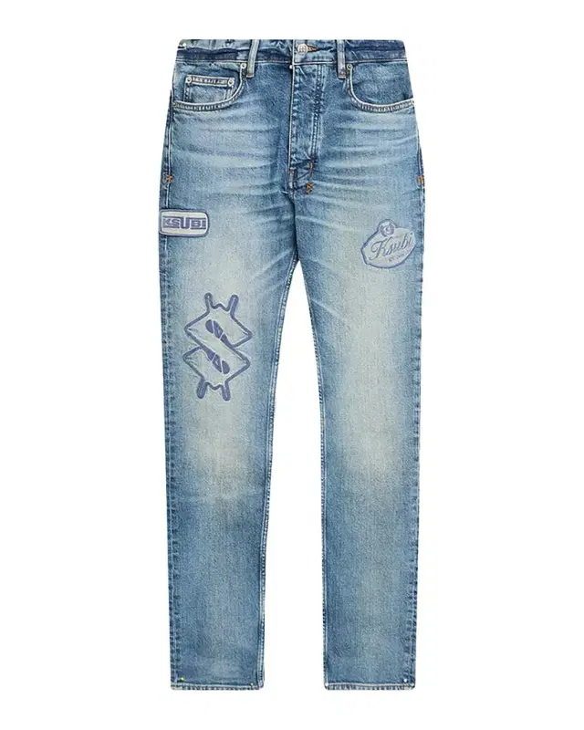 Men's Chitch Hendrix Logo Patch Slim Fit Jeans
