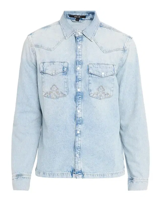 Ksubi Men's Whiplash Denim Western Shirt