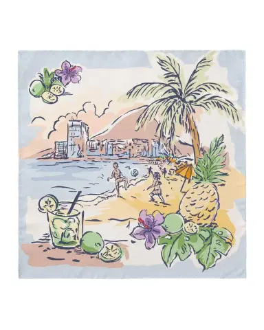 Eton Men's Painting Silk Pocket Square | Thumbnail 3