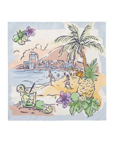Eton Men's Painting Silk Pocket Square | Thumbnail 1