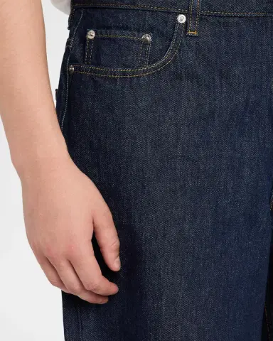 Helmut Lang Men's Frayed-Hem Jean Shorts | Thumbnail 5