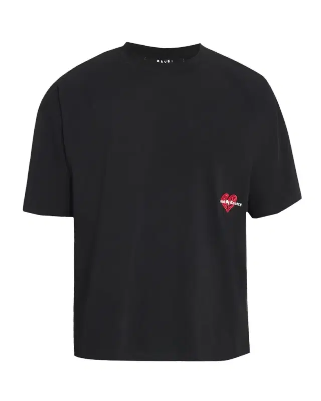Ksubi Men's Hbl Cotton Embroidered Heart Crewneck T-Shirt