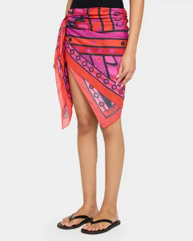PUCCI Mixed Print Cotton Pareo | Thumbnail 4 PUCCI Mixed Print Cotton Pareo | Thumbnail 4