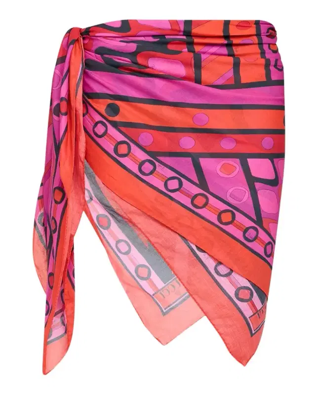 Pucci Mixed Print Cotton Pareo
