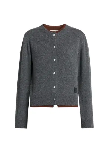 Marni Cashmere Double-Trim Cardigan | Thumbnail 1 Marni Cashmere Double-Trim Cardigan | Thumbnail 1