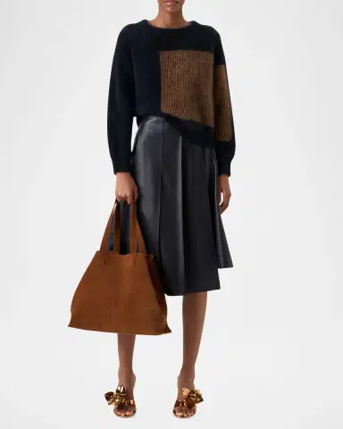 Akris Ai Suede Tote Bag | Thumbnail 2 Akris Ai Suede Tote Bag | Thumbnail 2