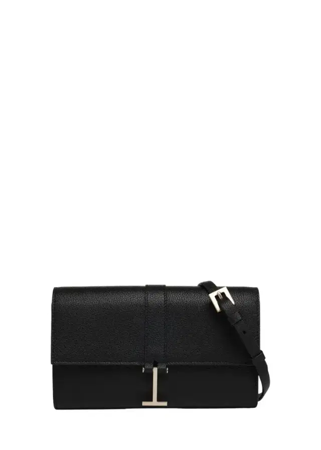 TOM FORD Hanging T Grain Leather Wallet on Strap