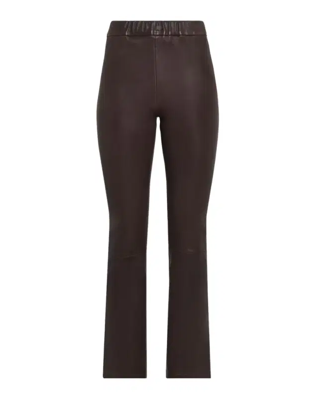 Arma River Leather Kickflare Crop Pants