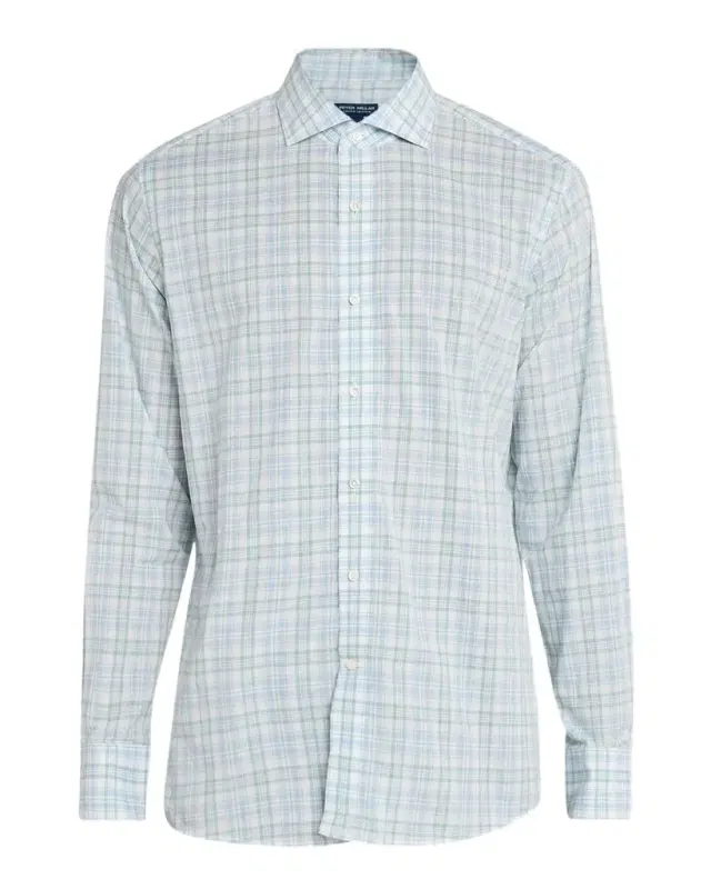 Peter Millar Men's Crown Plaid Cotton Sport Shirt