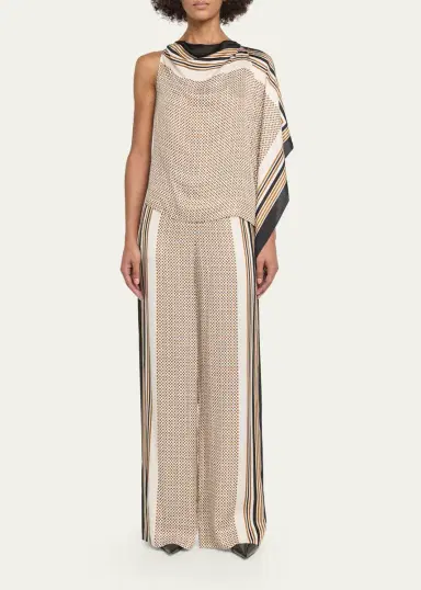A.L.C. Tyler Printed Satin Pants | Thumbnail 2