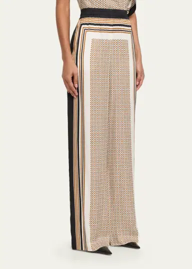 A.L.C. Tyler Printed Satin Pants | Thumbnail 4
