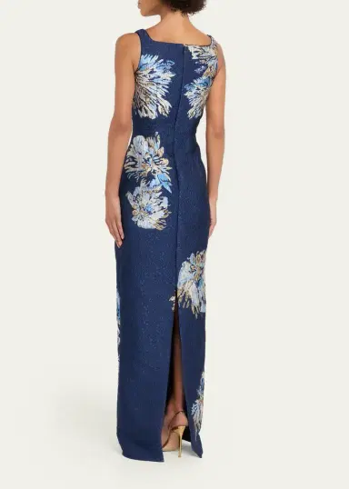Saloni Bora Brocade Column Dress | Thumbnail 3 Saloni Bora Brocade Column Dress | Thumbnail 3