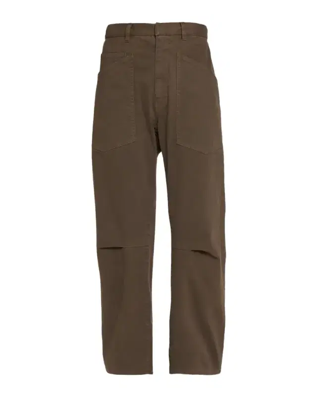 Nili Lotan Shon Mid-Rise Cropped Pants