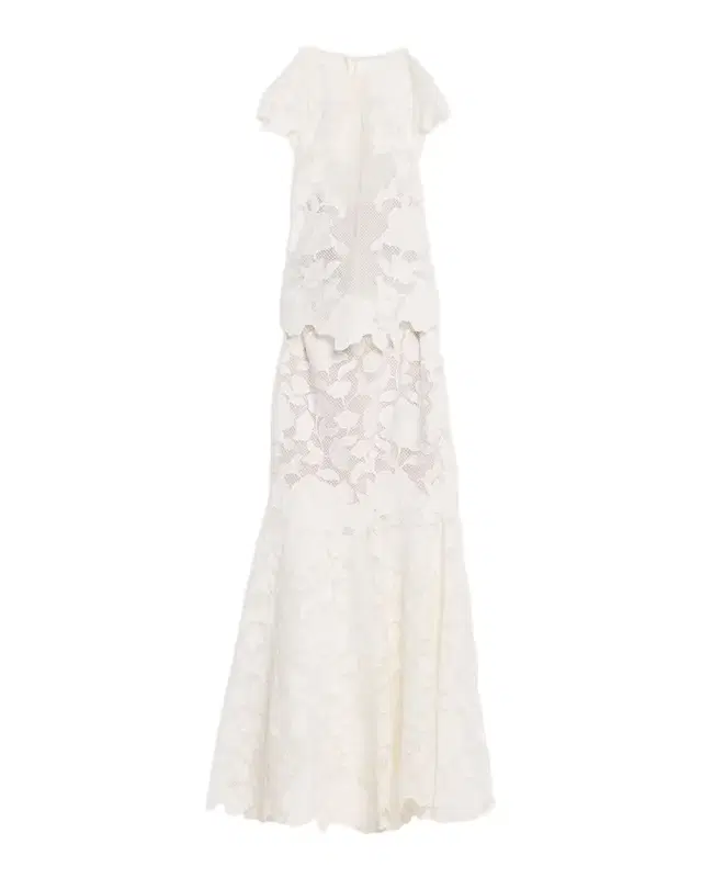 Eloisa Floral-Embroidered Mesh Mermaid Gown