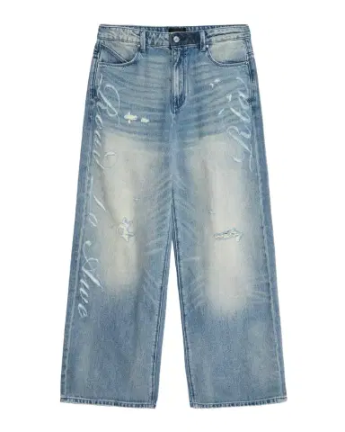 RTA Men's Franco Lasered Wide-Leg Jeans | Thumbnail 1
