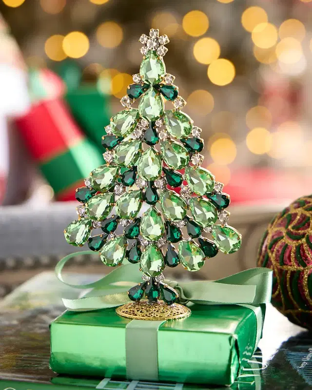Neiman Marcus Delightful Crystal Christmas Tree Decoration