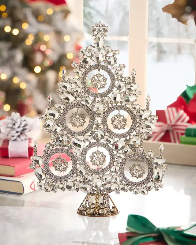 Neiman Marcus Snowflakes Crystal Christmas Tree Decoration