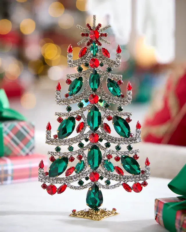 Neiman Marcus Bethlehem Crystal Christmas Tree Decoration