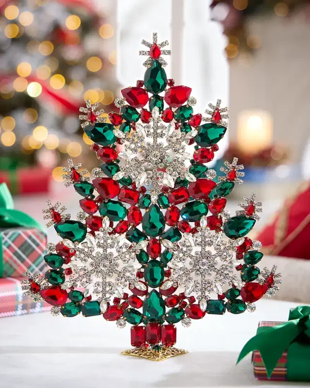 Neiman Marcus Winter Wonderland Crystal Christmas Tree Decoration