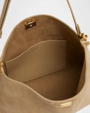 Dolce & Gabbana Vittoria Suede Shoulder Bag | Thumbnail 4 Dolce & Gabbana Vittoria Suede Shoulder Bag | Thumbnail 4