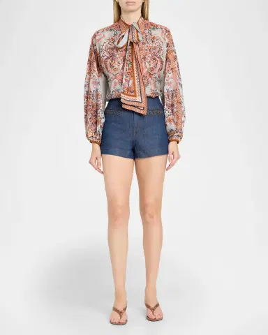Zimmermann Aster Denim Shorts | Thumbnail 2