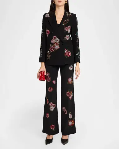 Libertine Colette Embellished Wide-Leg Silk Pants | Thumbnail 2