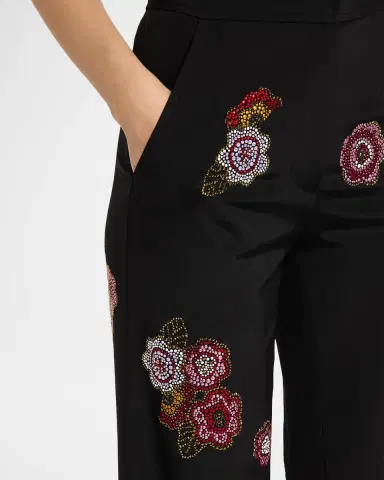 Libertine Colette Embellished Wide-Leg Silk Pants | Thumbnail 5