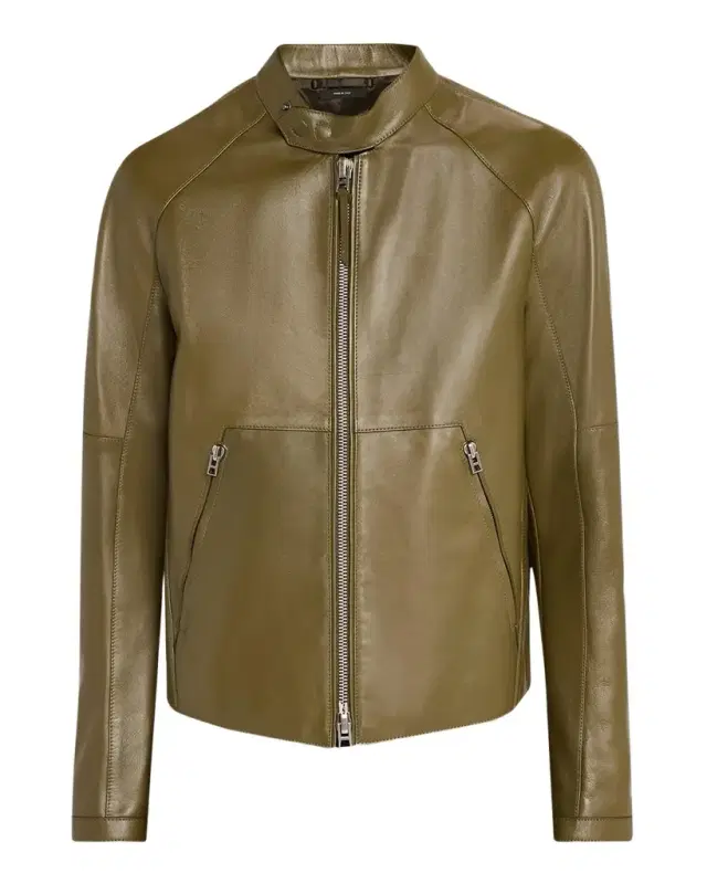 TOM FORD Boutique Men's Leather Aviator Jacket