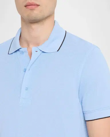 Tom Ford Men's Contrast-Trim Short-Sleeve Polo Shirt | Thumbnail 3 Tom Ford Men's Contrast-Trim Short-Sleeve Polo Shirt | Thumbnail 3