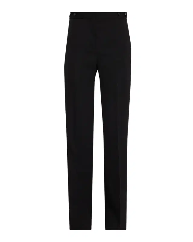 Stella McCartney High-Rise Slim-Leg Tuxedo Pants