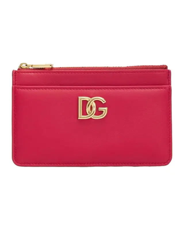 Dolce & Gabbana Logo Leather Card Holder